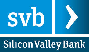SV Bank Logo Blue and white Silicone Valley Bank