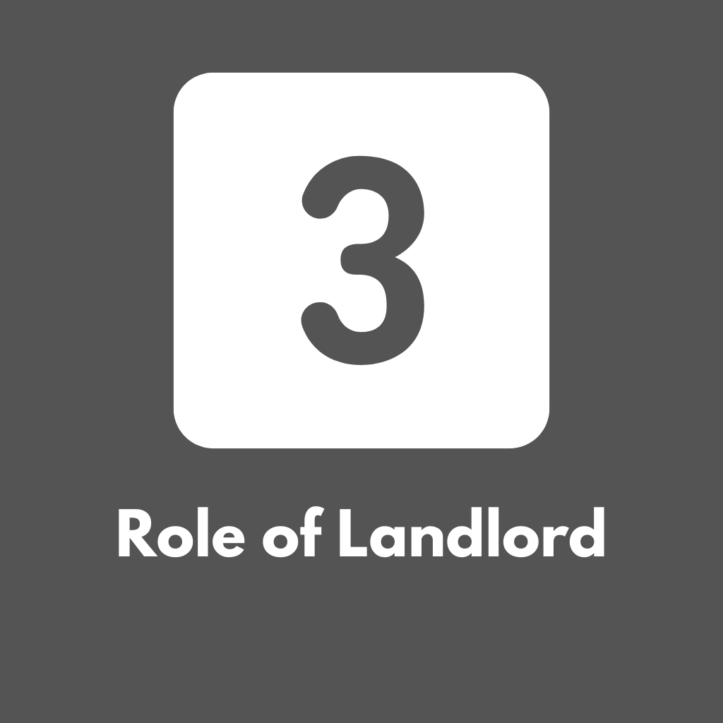 Number 3 words role of landlord